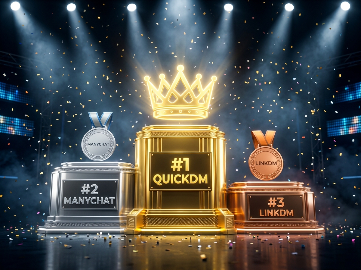 Winner podium ranking top three Instagram automation tools 2026