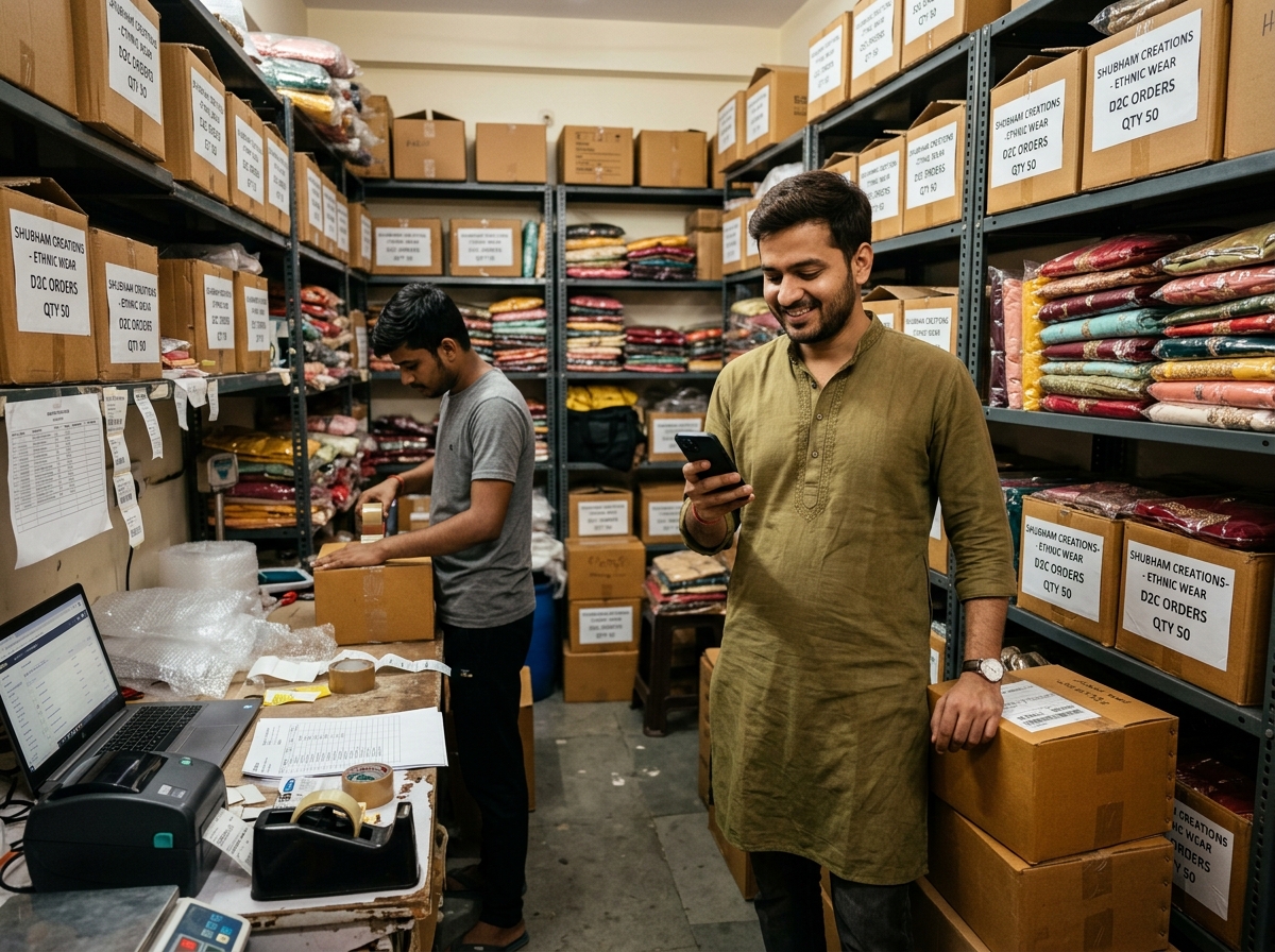 Indian D2C brand owner using Instagram automation for orders