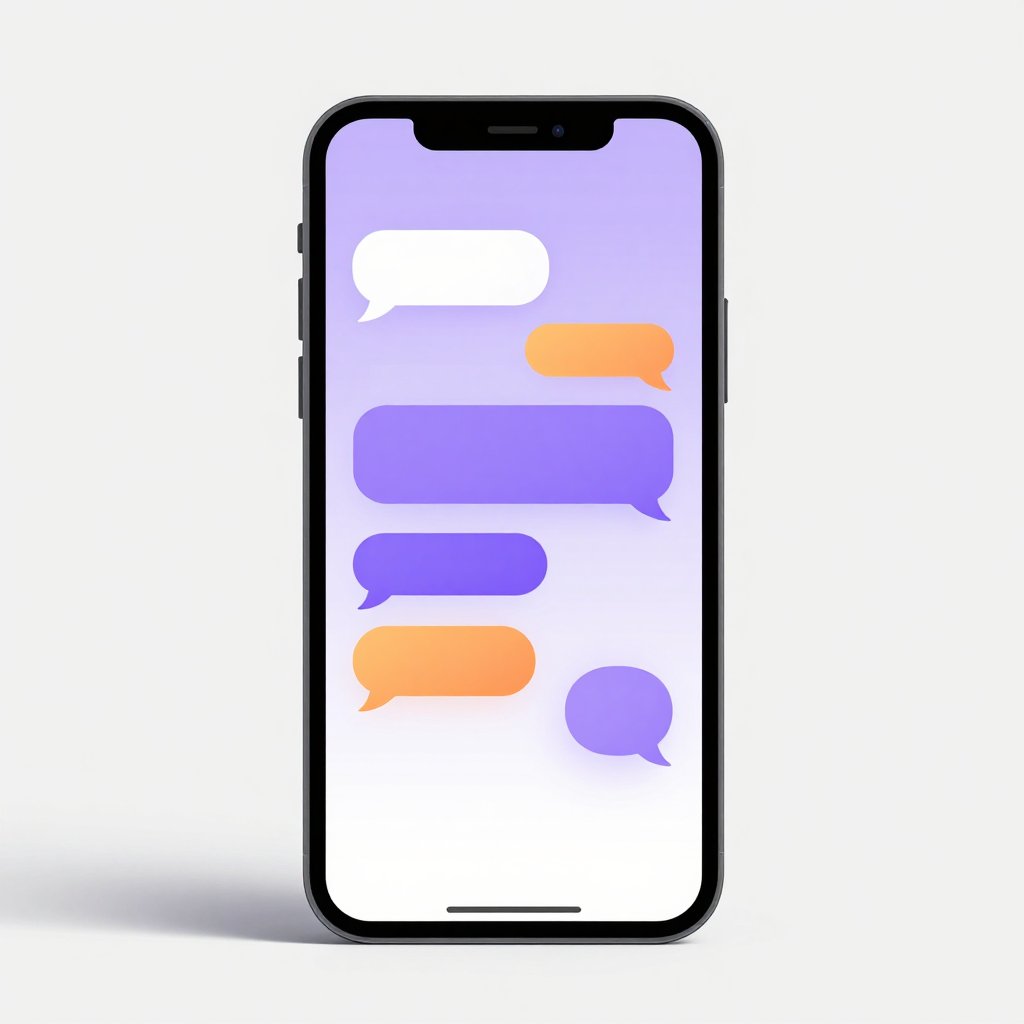 Instagram DM automation interface 3D render