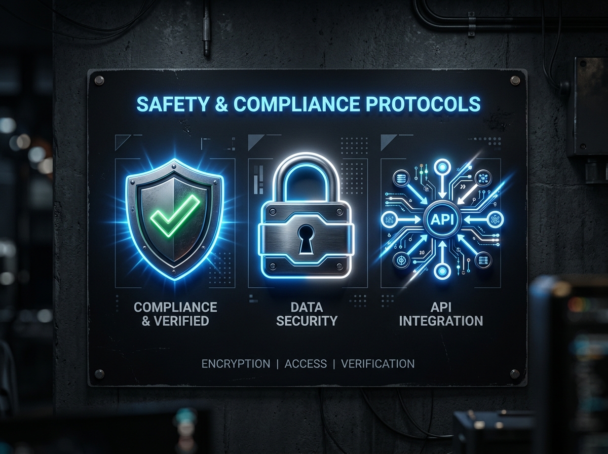 Meta API compliance and safety shield icons